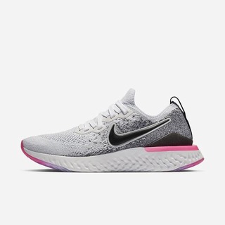 Adidasi Alergare Nike Epic React Flyknit 2 Dama Albi Roz Albastri Negrii | KNIL-59601